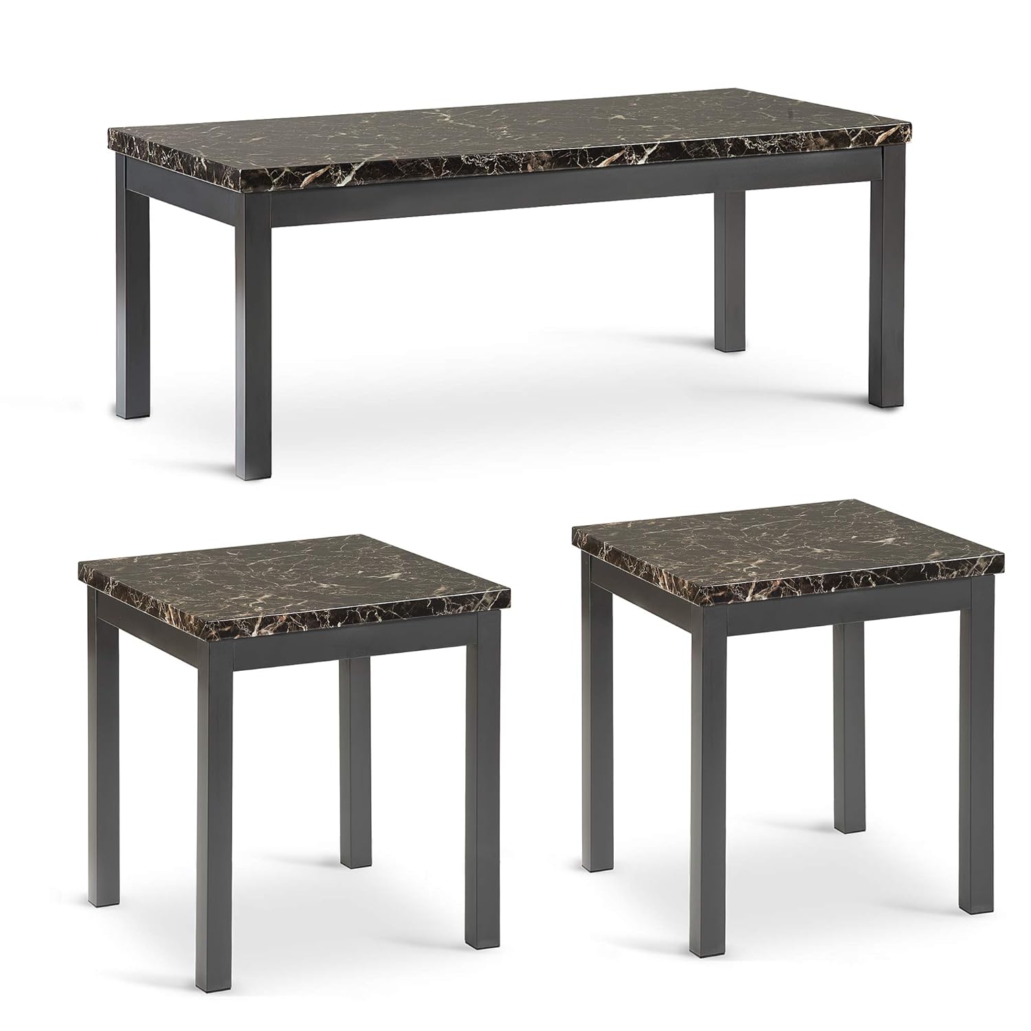 Best faix marble coffee table and end table