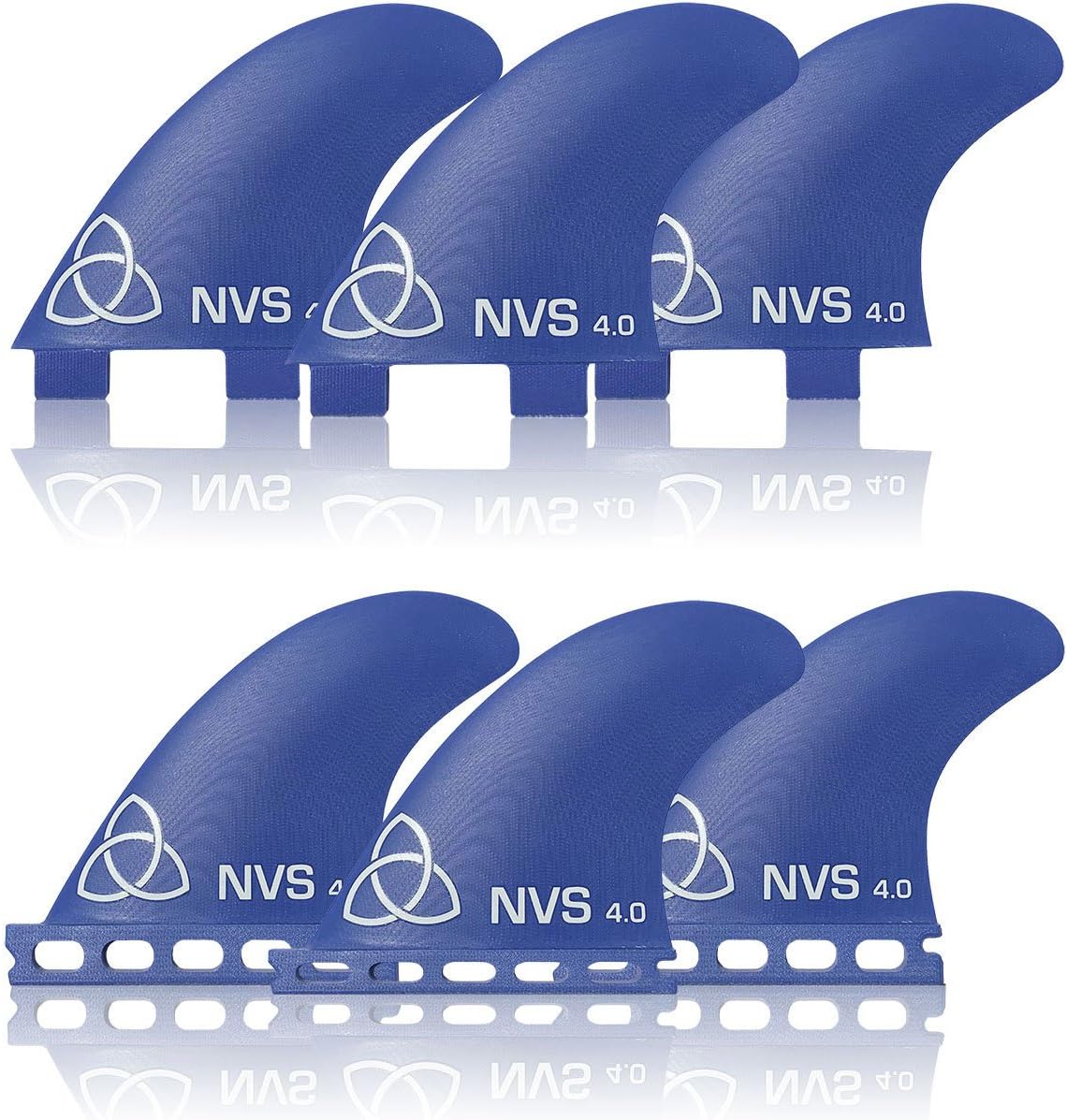 Naked Viking SurfSmall NV-4 Thruster Surfboard Fins (Set of 3)