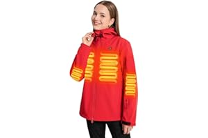 ANTARCTICA GEAR PRO Heated Jacket for Women, ANTARCTICA GEAR Winter Coat with 12V 16000mAh Battery Pack, Soft Shell Heating Hood Jacket