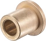 sourcing map Flange Sleeve Bearings 10mm Bore 16mm OD 20mm L Sintered Bronze view 4