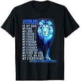 Jesus is My God Lion Faith Christian Believer Scripture T-Shirt