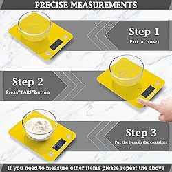 UMIRIKO Gold Kitchen Digital Scale Weight Grams and