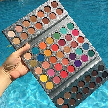 H D Beauty 63 Colors EyeShadow Palette Powder Profession Gorgeous Me Cosmetics Perfect Color Eye Shadow Tray