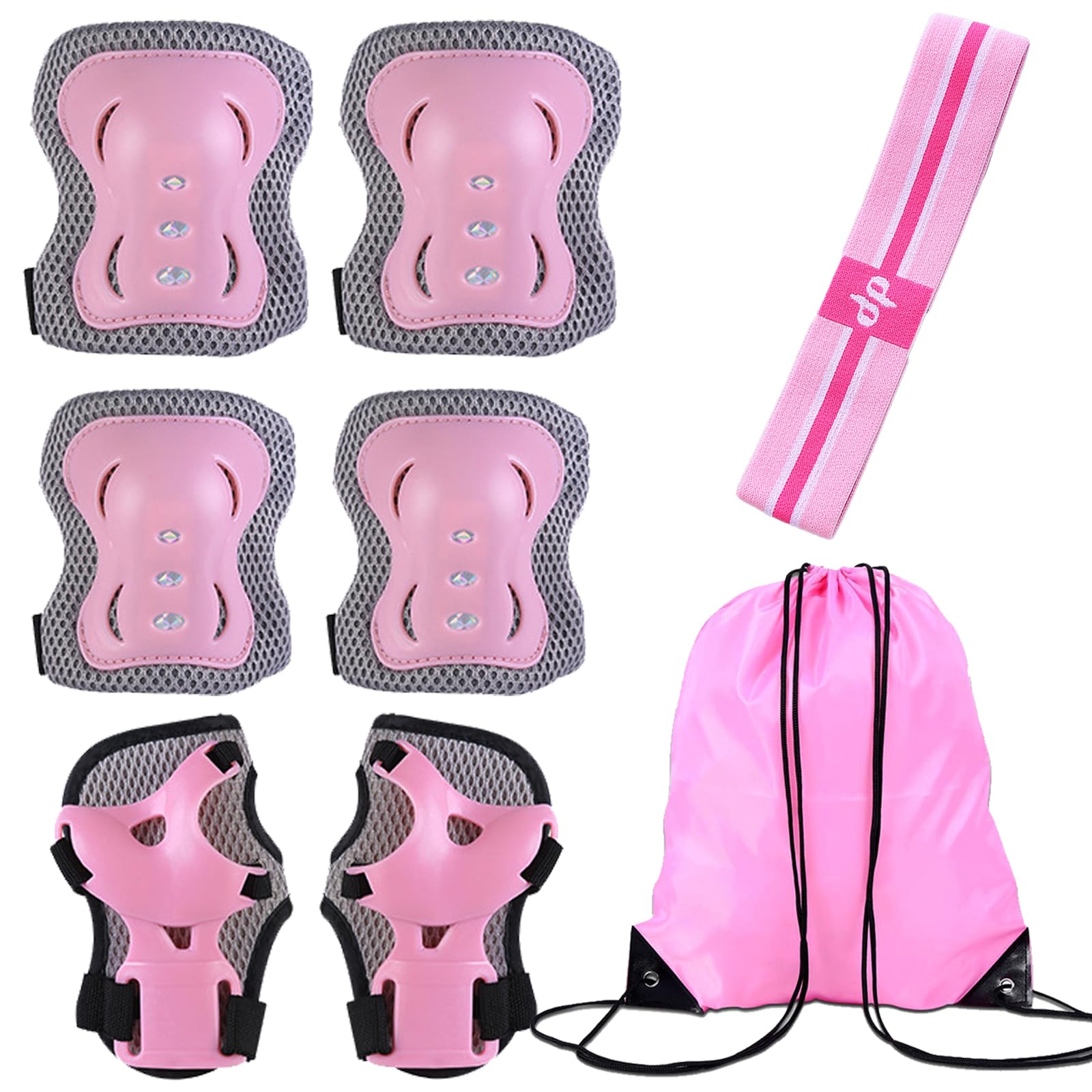 DKDDSSS Kids Protective Gear - Knee Pads, Elbow Pads and Wrist Guards Set for Boys Girls Skating, Skateboard, Bike, Cycling - Ages 3-10 Years