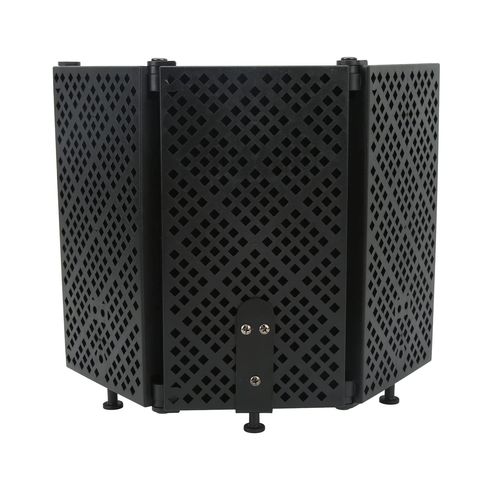 Microphone Sound Isolation Shield Foldable Studio Recording Microphone Isolation Shield Mic Wind Screen Board Sound Absorbing Cover with Accessory Screws