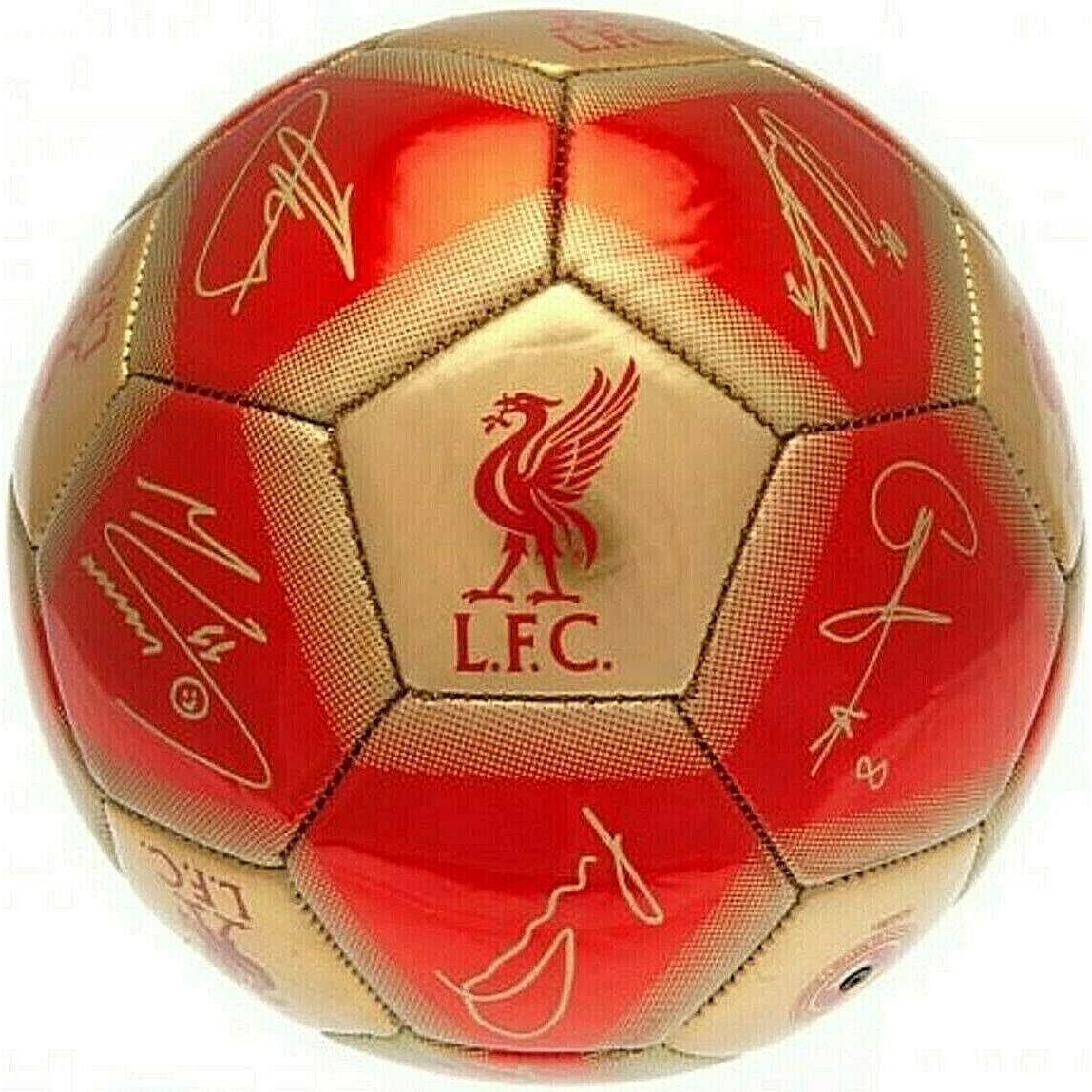 Liverpool FC 2020/21 Official Gift Size 5 ADULT Ball Signature Football Red LFC