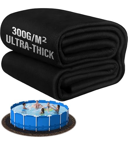 Pool Liner Pad For Above Ground Pools – 1/8” Thick Polyester, Pre-Cut For Round, Oval, Rectangle Sizes