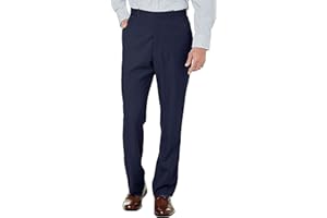 Perry Ellis Portfolio Men's Performance Dress Pant, Modern Fit, Non-Iron, Flat Front Stretch (Waist Size 30 - 42)