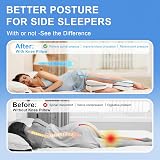 BEAUTRIP Leg Pillow Ergonomic Memory Foam Knee Pillow with Strap view 5