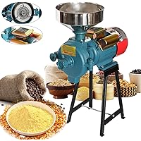 ABORON 3000W Electric Mill Grinder W/Switch Box Heavy Duty Commercial Electric Miller Dry Grinder 110V Cereals Corn…