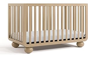Storkcraft Amalfi 5-in-1 Convertible Crib with Toddler Guardrail (Driftwood) – GREENGUARD Gold Certified, Toddler Bed Conversion Kit Included, Fits Standard Crib Mattress, Converts to Full Bed