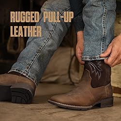 Lumeheel Cowboy Boots for Men - Real Leather