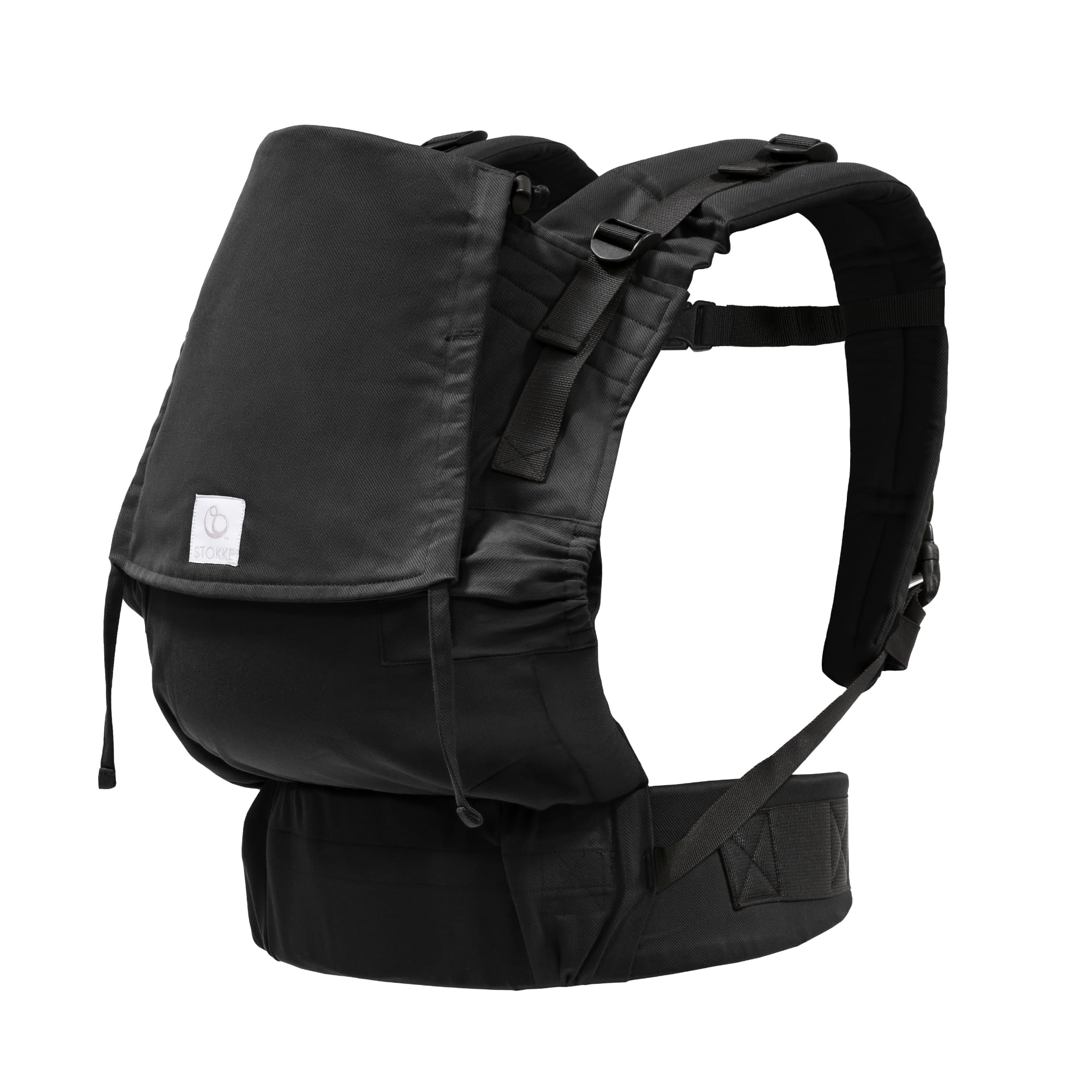 Stokke Limas Carrier Flex, Black (OCS) - Full-Buckle Baby Carrier - Three Carrying Options - Safe for Babies from 1 Month/4 kg to 20 kg
