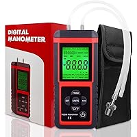 EHDIS Manometer Gas Pressure Tester Digital Air Pressure Meter Differential Pressure Gauge HVAC Gas Pressure Tester