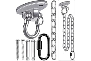 BeneLabel Heavy Duty Swing Hanger with Chain and Screws - Hammock Chair Hanging Kit for Indoor & Outdoor Use - 1000 LB Capacity