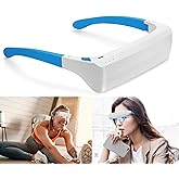 Lukirch Light Therapy Glasses, Portable & Wearable UV-Free Blue White (2 in 1) LED Light Therapy Lamp, Natural Relief for Good Sleep, Happy Mood, Boost Energy and Jet Lag (Glasses-Pro)