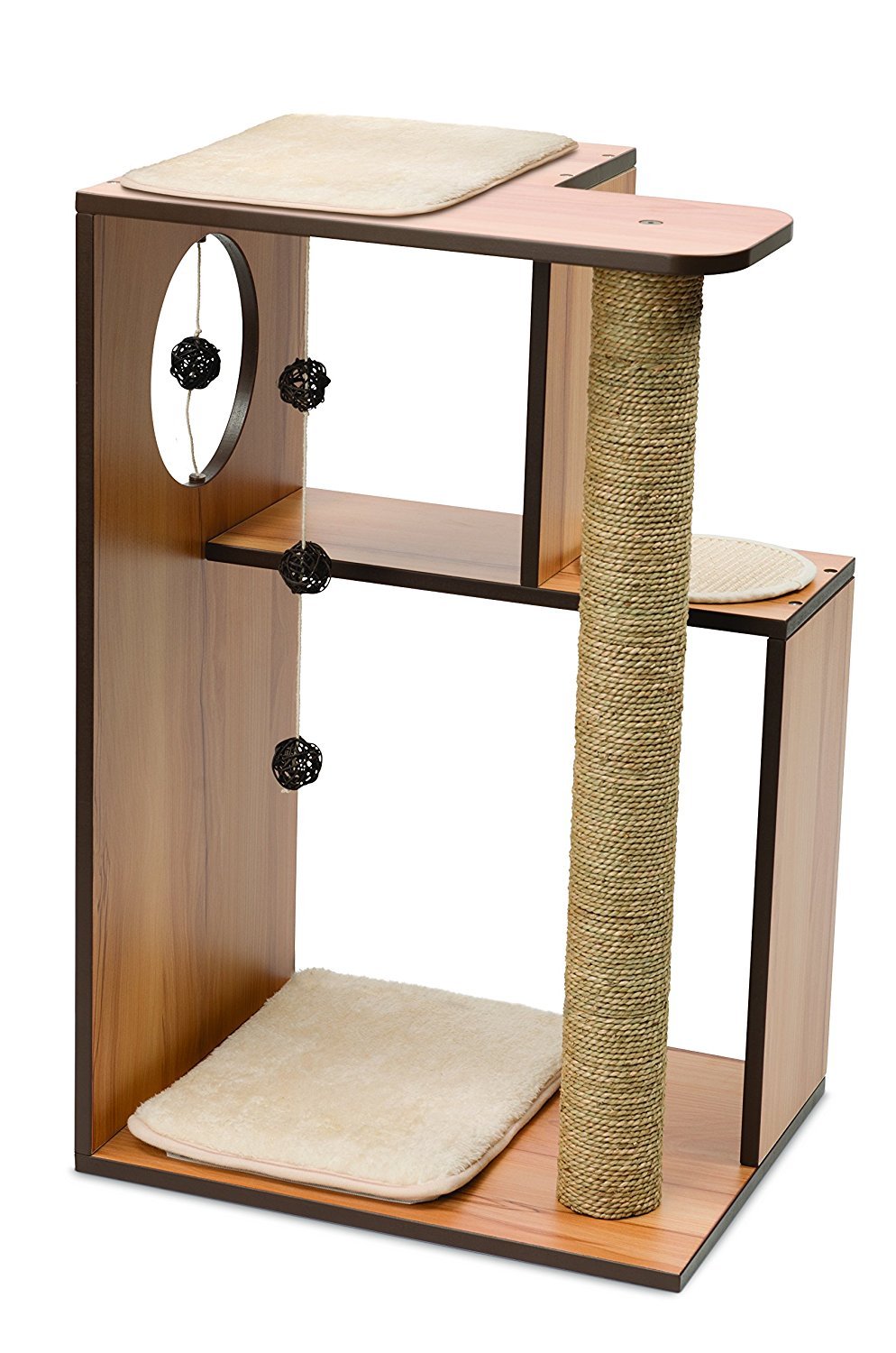 Vesper V-Box Cat Tree, Large in Walnut
