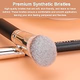 TEOYALL Angled Foundation Contour Brush Synthetic Kabuki for Liquid Cream Powder view 2