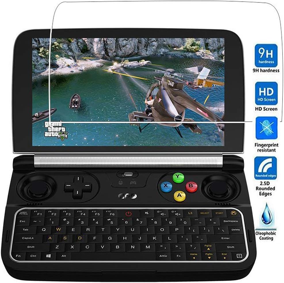 Official GPD Win 2 Screen Protector,Anti-Fingerprint Bubble-Free,9H Hardness Tempered Glass Screen Protector for GPD Win 2