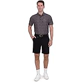Ben Sherman Men's Performance Golf Shirts– Stretch, Extra Soft Fabric, Moisture-Wicking, Odor Resistant, Black, X-Large