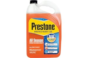 Prestone AS658 Deluxe 2-in-1 Windshield Washer Fluid, 1 Gallon, 2 pack