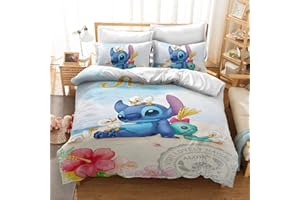 HANIHGAMU 3D Prited Duvet Cover Cute Anime Cartoon Bedding Sets Lightweight 3 Piece Sets, 1 Duvet Cover and 2 Pillowshams for Kids Boys Girls Adult（No Comforter） (Full, S3)
