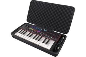 co2CREA Hard Carrying Case for Akai Professional MPK Mini IV MIDI Keyboard Controller, EVA Protective Case with Shockproof In