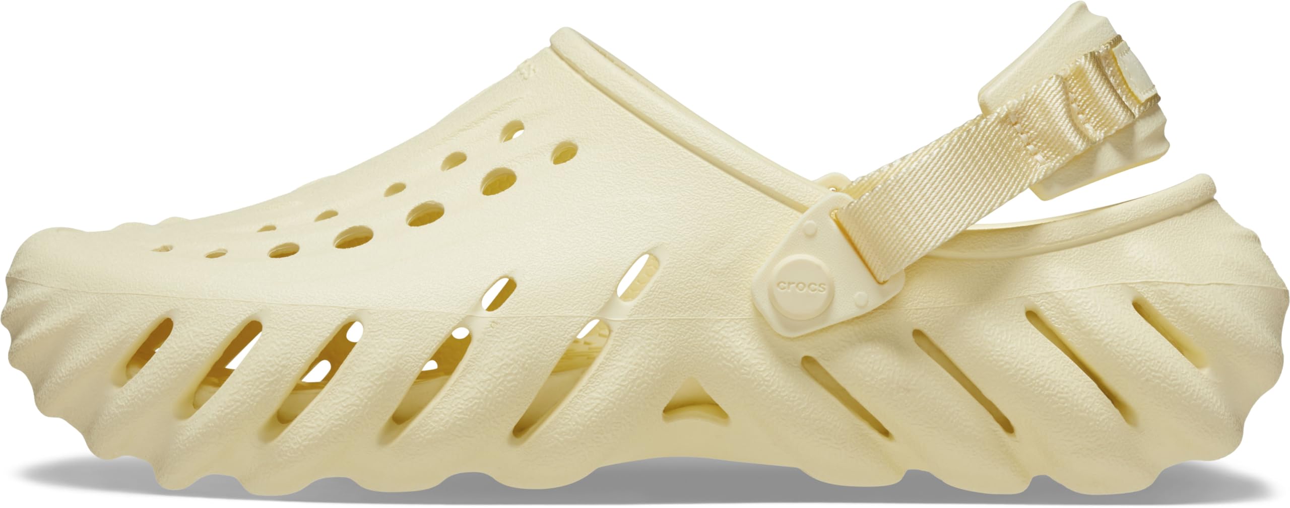 Crocs Unisex-Adult Echo Clogs, Buttercream, 8 Men/10 Women Image