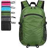 SFIUYDS Small Hiking Daypack,15L Waterproof Hiking Backpack Packable Lightweight Travel Day Pack for Women Men (Green)