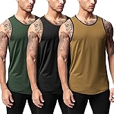 Mlgaril Men's Althletic Quick Dry Gym Muscle Lightweight Breathable Tank Top Workout Sleeveless Tee Bodybuilding Fitness
