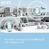 MSI Roamii BE Pro Mesh System 2 Pack – WiFi 7 Tri-Band 11Gbps 2.5Gbps Ports view 3
