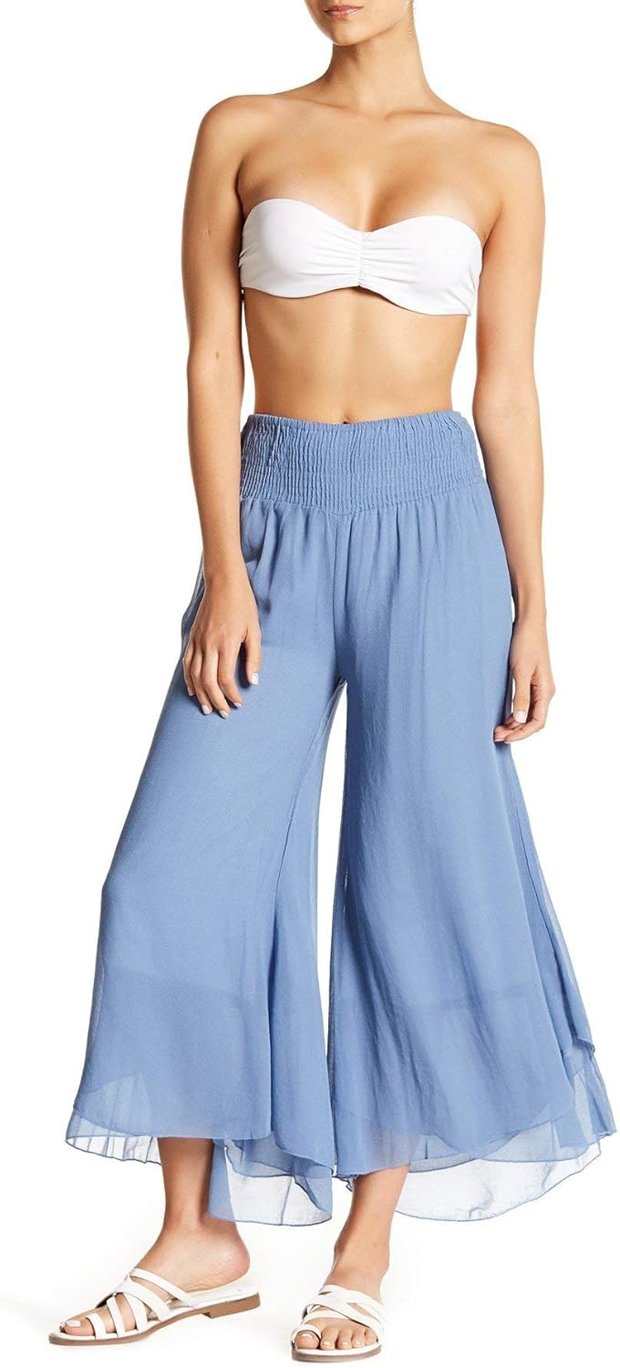 La Moda Clothing Gauze Cover Up Pants for Beach, Resort or Cruise Wear