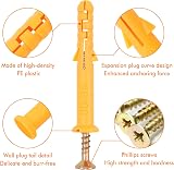 Leryati 210Pcs Screws and Wall Plugs Set M5 M6 M8 with Anchors Kit view 3