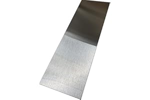 EPIC QT Grade 304 Stainless Steel #4 Brushed Sheet Metal Gap Filler Finishing Strip Trim, 20ga (30 inch Long, 4 inch Wide)