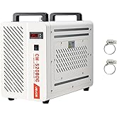 VEVOR Industrial Water Chiller, 5460 BTU/h, Industrial Water Cooler Cooling System with Compressor, 1.8  Gal Tank Capacity, 3.4 GPM Max Flow, Laser Chiller, for CO2 Laser Engraving &amp; Cutting Machine
