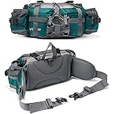 BP-VISION Outdoor Fanny Pack Hiking Camping Biking Waterproof Waist Pack 2 Water Bottle Holder Sports Bag for Women and Men Green