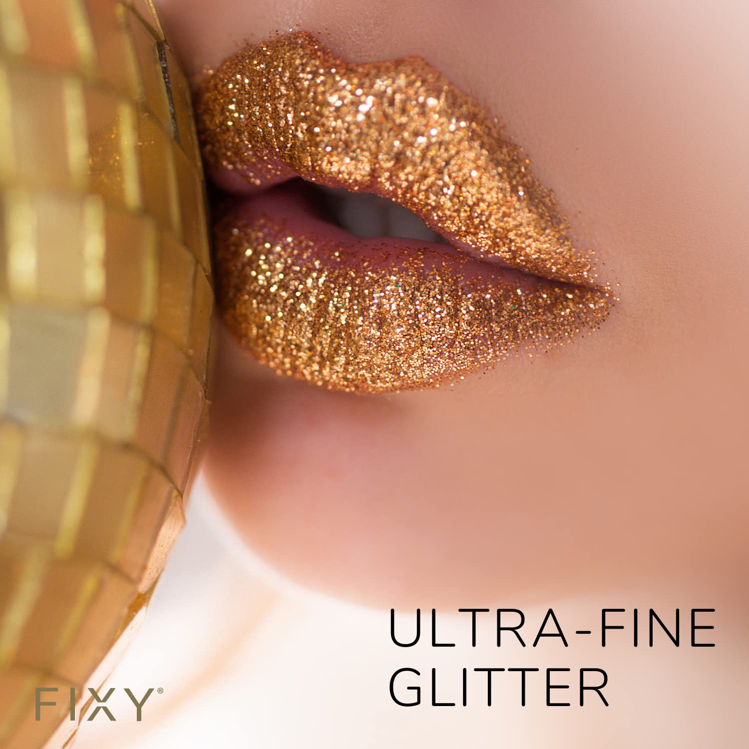 FIXY Biodegradable Loose Glitter - Ultra Fine Cosmetic Eyeshadow Glitter, Face, Hair, Body & Crafts - Set of 7 Stunning, High Pigment Colors - Handmade in California