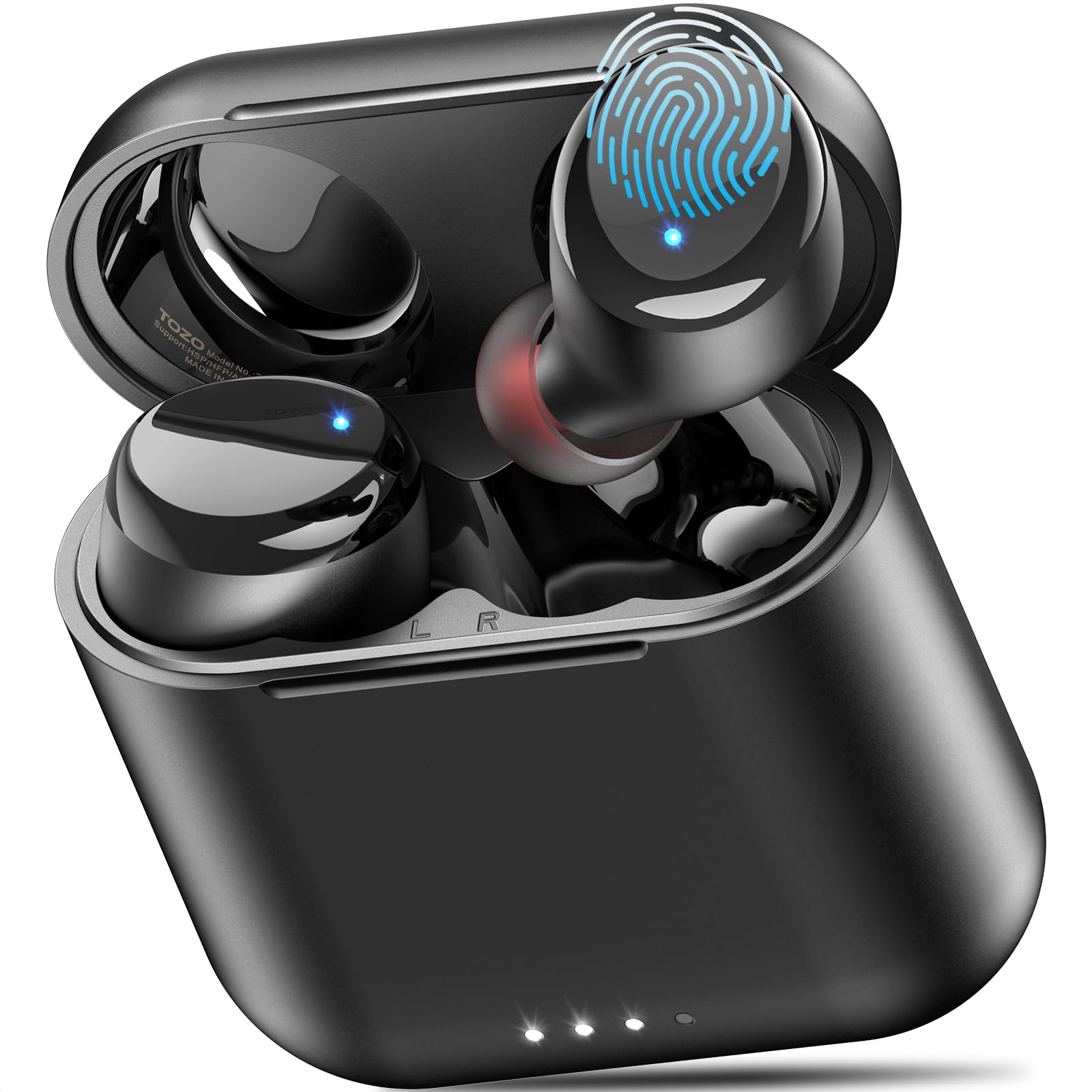 Photo 1 of TOZO T6 Wireless Earbuds, Bluetooth 5.3 Ear Buds, Stereo Sound in Ear Headphones, 50 Hours Playtime, Wireless Charging Case, APP Customizable EQs, IPX8 Waterproof Earphones