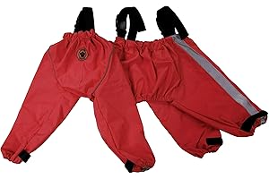 FouFou Dog 62557 Bodyguard Protective All-Weather Dog Pants, X-Large, Red