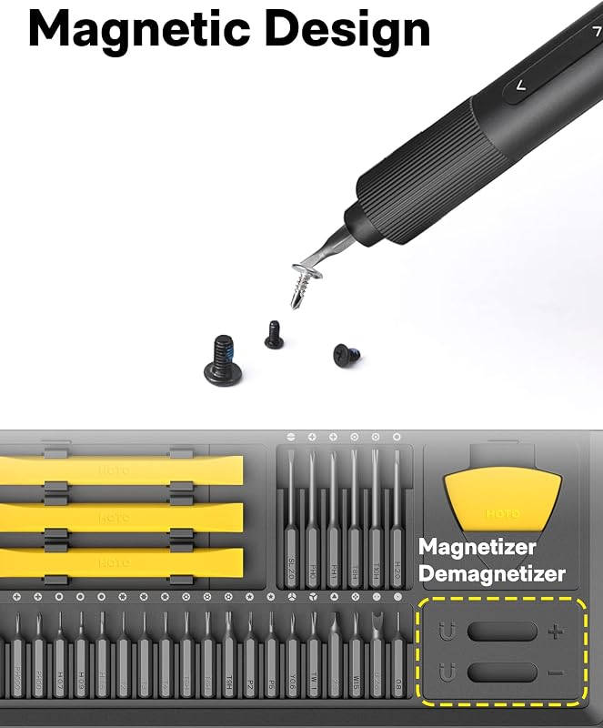 Präzisions-Schraubendreher-Set, 48 in 1 Magnetische Bits, Werkzeug