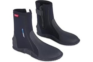 Coreskin Neoprene Dive Boots 5mm with Anti-Slip Sole for Water Sports, Scuba Diving, Snorkeling, Rafting, Kayaking