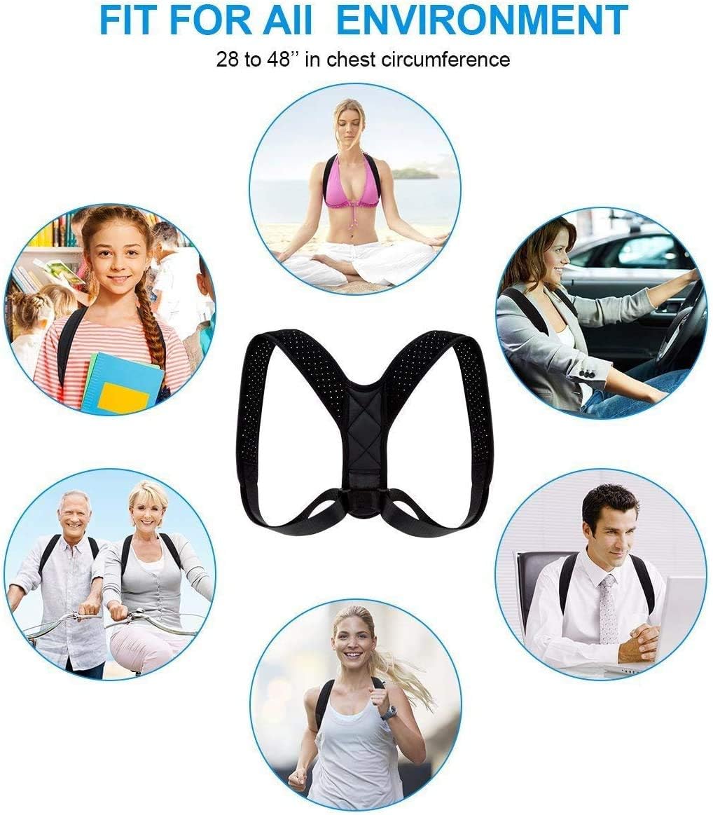 Adjustable Posture Corrector, Back Brace Support Straps Keeps Joints and Bones in Correct Alignment - Image 5