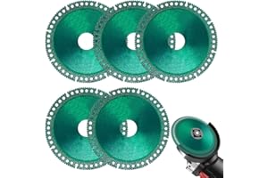 SROCOPT Indestructible Disc 2.0 - Cut Everything in Seconds, 4 Inch Indestructible Disc for Angle Grinder 7/8 inch, Circular Saw Blades for Smooth Cutting, Ceramic Tile Glass & Grinding Materials (5pcs)