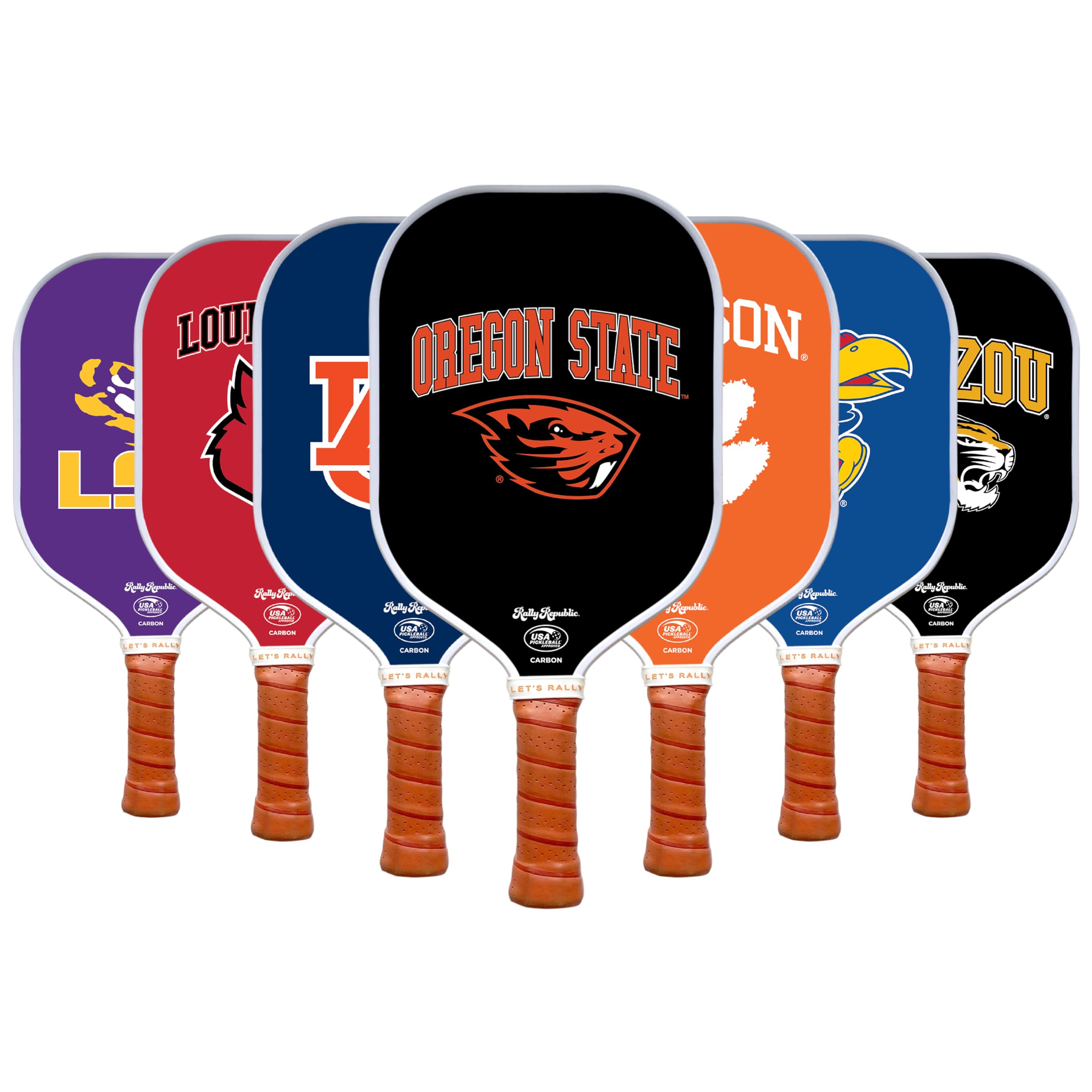 Rally Smile Racket Rally Republic Officially Licensed Collegiate Pickleball Paddle - USA ...