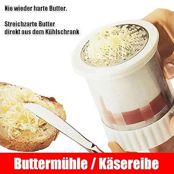 RX® buttermühle|Käsereibe|Käsemühle Edelstahl|Parmesanschneider manuelle Küchenhelfer Käseschneider Maschine für Käse und But