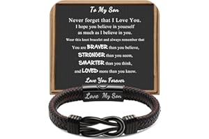 JoycuFF 𝗚𝗶𝗳𝘁𝘀 𝗳𝗼𝗿 𝗠𝗲𝗻 𝗞𝗻𝗼𝘁 𝗕𝗿𝗮𝗰𝗲𝗹𝗲𝘁, Christmas Birthday Anniversary Valentines Fathers Day Ideas Gifts for Dad Husband Boyfriend Son New Dad Stepdad Bracelets for Men
