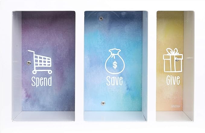 save spend share money box