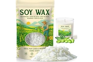 NORVENCE Soy Wax for Candle Making, Natural Soy Wax Flakes 5lb, Premium Candle Wax for DIY Candle Crafting