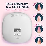 SUNUV SUN4 UV LED Nail Lamp Gel Dryer 36 LEDs 4 Timers LCD Sensor view 3