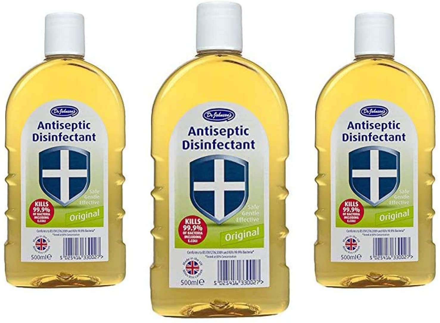 Dr Johnson Antiseptic Disinfectant Liquid (3x500ml)